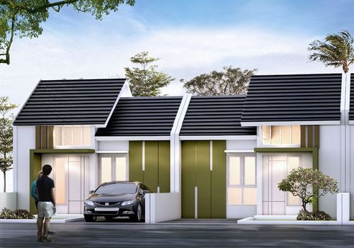 foto tampak rumah tipe Malayu 34 perumahan Bumi Malayu Regency