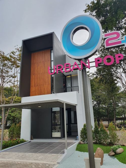 foto tampak rumah tipe T. B55/L77O2+ perumahan GRAND WISATA DISTRIK