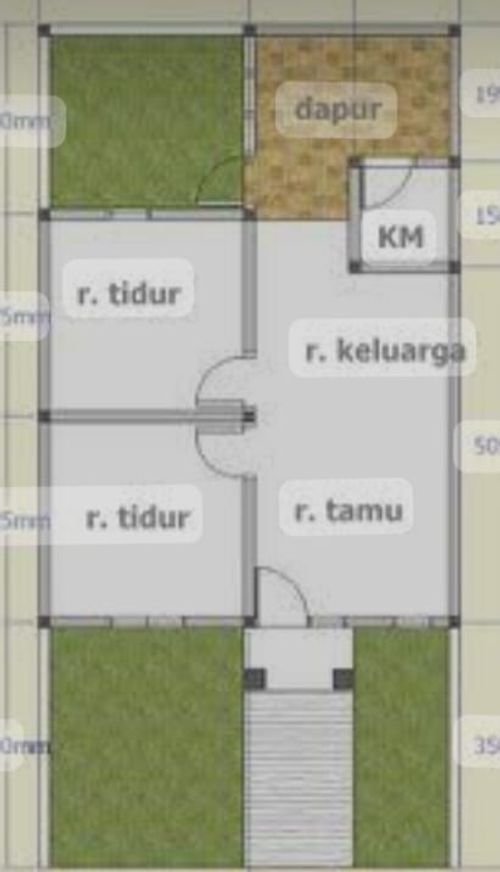 foto denah rumah tipe 36/66 perumahan RAODAH RESIDENCE
