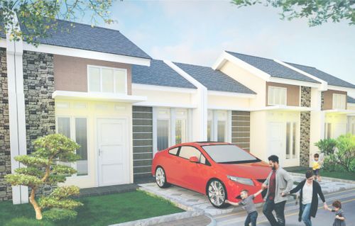 foto tampak rumah tipe SAMARATUNGGA perumahan GREEN BABELAN ASRI 3
