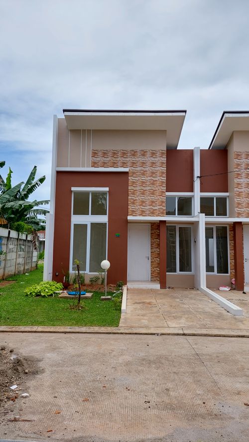 foto tampak rumah tipe Cameliia perumahan SERPONG GARDEN 1