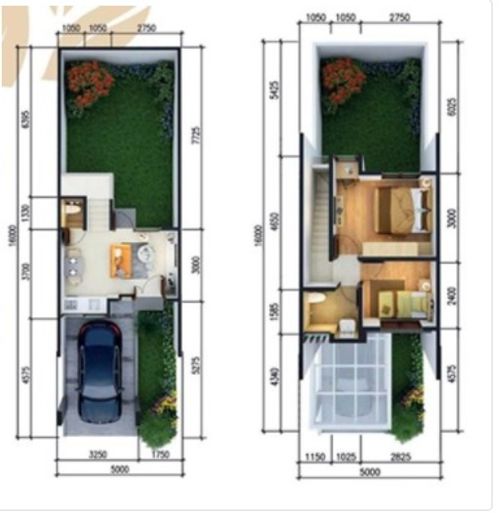 foto denah rumah tipe IVY HOOK 681 perumahan CIMANGGIS GOLF ESTATE