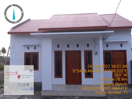 foto tampak rumah tipe 54 perumahan GRIYA DULOMO INDAH II