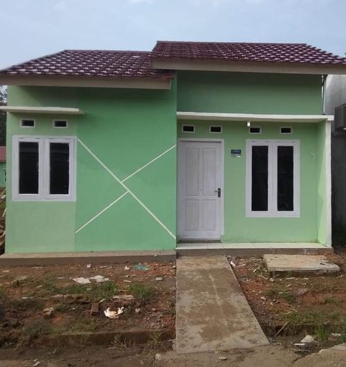 foto tampak rumah tipe 36 perumahan GREEN PADMA RESIDENCE