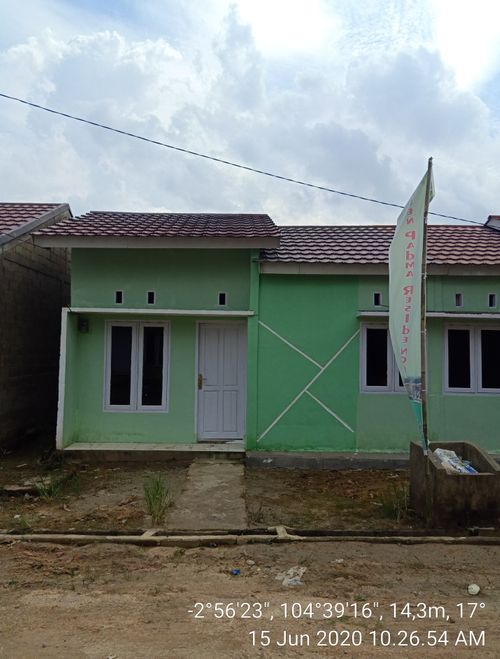 foto tampak rumah tipe 36 perumahan GREEN PADMA RESIDENCE