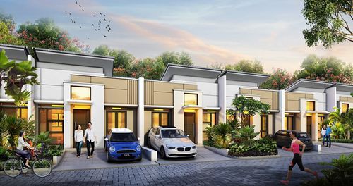 foto tampak rumah tipe ASTERIA (KHUSUS) perumahan Perumahan Galuh Mas