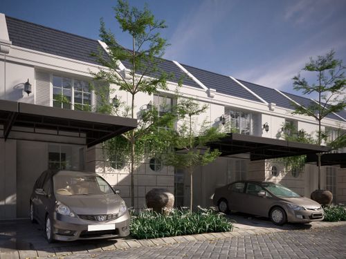 foto tampak rumah tipe 2 BR perumahan Grand Village