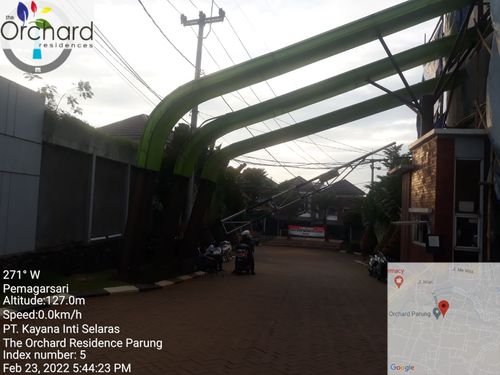 foto gerbang perumahan THE ORCHARD RESIDENCE PARUNG