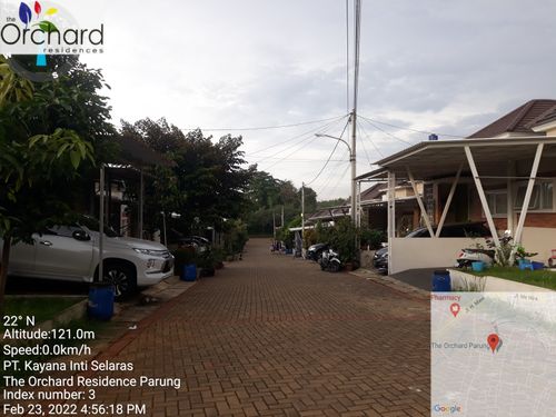 foto posisi tengah perumahan THE ORCHARD RESIDENCE PARUNG