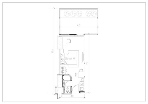 foto denah rumah tipe Std AP1 TB perumahan Pacific Garden Style