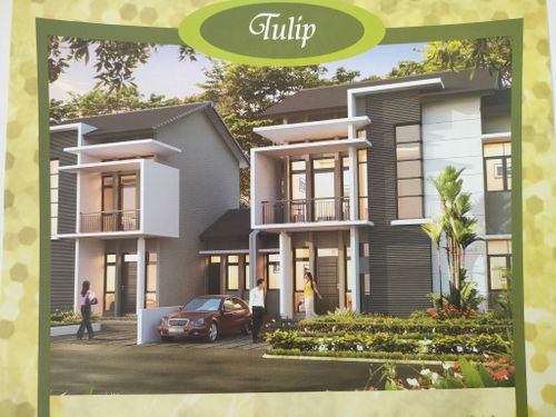 foto tampak rumah tipe tulip perumahan KEMANG PRATAMA