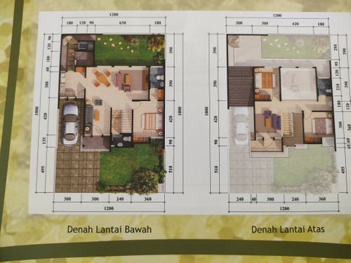 foto denah rumah tipe tulip perumahan KEMANG PRATAMA
