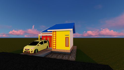 foto tampak rumah tipe 36 perumahan Purnama Garden Residance