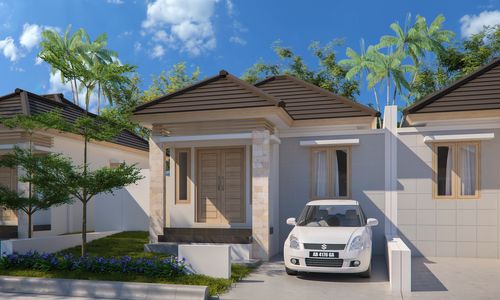 foto tampak rumah tipe D 5 perumahan BUMI INTAN ASRI
