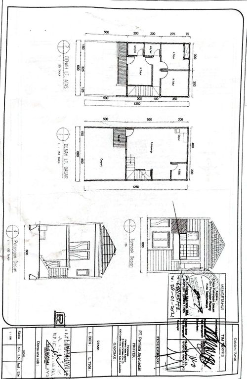 foto denah rumah tipe 90/75 perumahan PERMATA INTAN REGENCY
