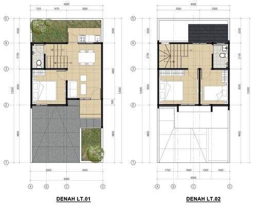 foto denah rumah tipe 66 perumahan Seion Serang