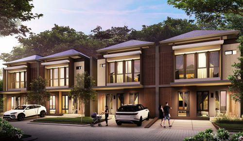 foto tampak rumah tipe 84 perumahan Seion Serang
