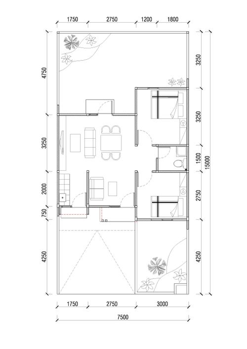 foto denah rumah tipe Avalium 52/112 perumahan JADE SUDIMORO