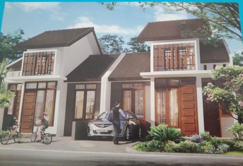 foto tampak rumah tipe CATALEA perumahan KEMANG PRATAMA - 2