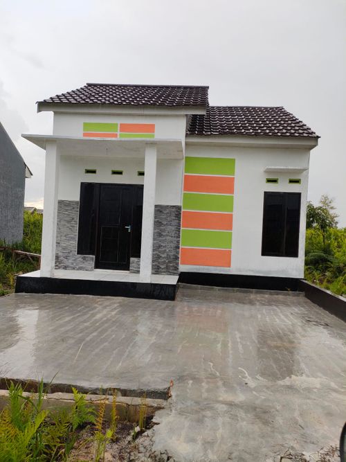 foto tampak rumah tipe 36 perumahan Ameera Mentaya Indah 2