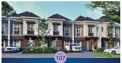 foto tampak rumah tipe 107 / 162 H8-1 perumahan VISANA
