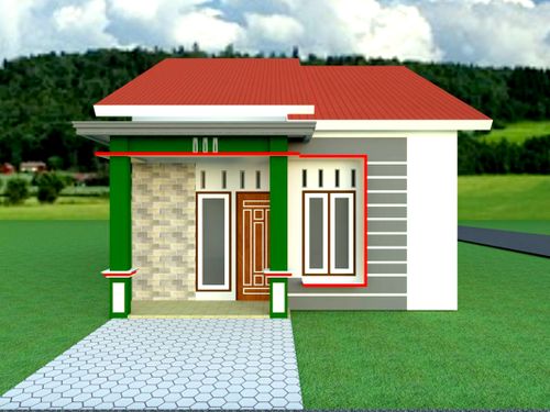 foto tampak rumah tipe 36 perumahan VILLA GEMILANG