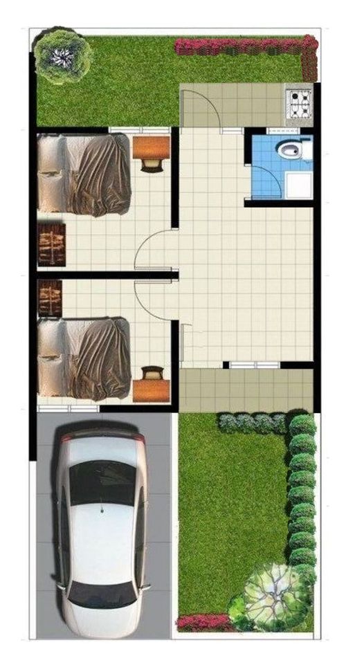 foto denah rumah tipe 31/65 perumahan Griya Beber Indah