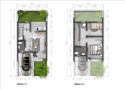 foto denah rumah tipe IRIS - DELUXE perumahan SUMMARECON BEKASI - CLUSTER MAGENTA RESIDENCE