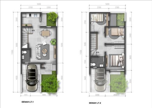 foto denah rumah tipe IRIS - PREMIUM perumahan SUMMARECON BEKASI - CLUSTER MAGENTA RESIDENCE