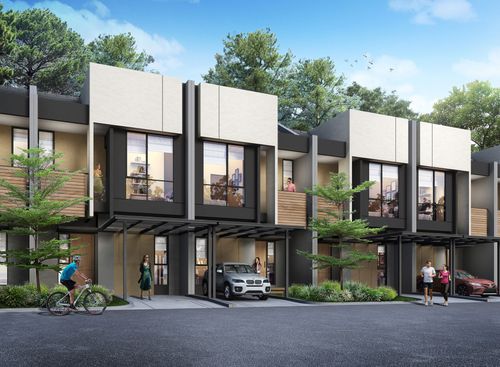 foto tampak rumah tipe LILAC - DELUXE perumahan SUMMARECON BEKASI - CLUSTER MAGENTA RESIDENCE