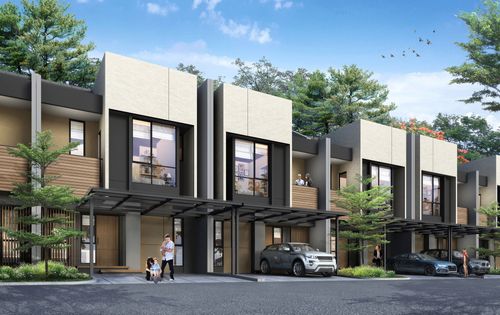 foto tampak rumah tipe PLUM - PREMIUM perumahan SUMMARECON BEKASI - CLUSTER MAGENTA RESIDENCE