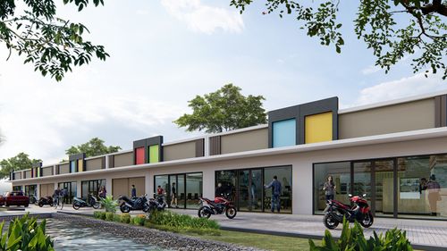 foto tampak rumah tipe Kios C perumahan GRAHA AGUNG BERBEK