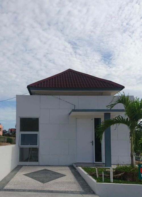 foto tampak rumah tipe MULBERRY perumahan Daun Village