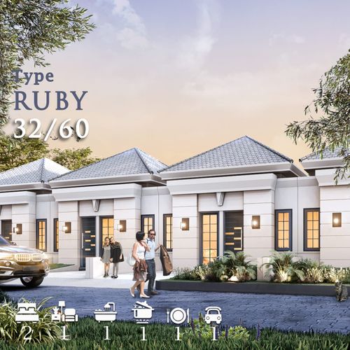 foto tampak rumah tipe Ruby perumahan Samawa View