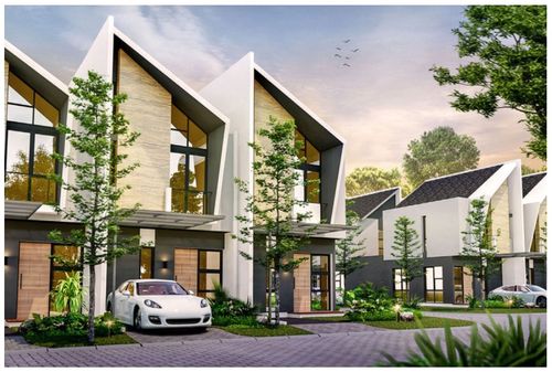 foto tampak rumah tipe 67 / 60 B7 - 9 perumahan PROVENCE SUITES