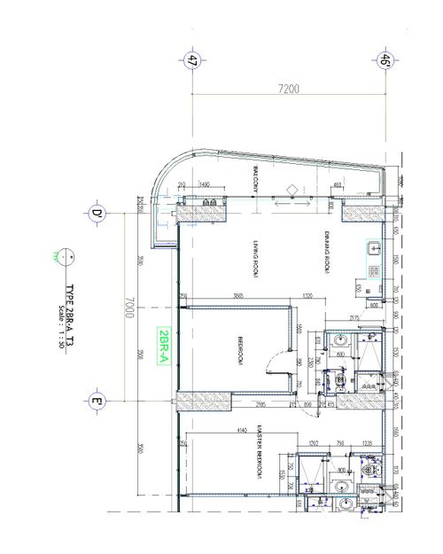 foto denah rumah tipe 2 BEDROOM A (URES-3) perumahan SUPERMAL KARAWACI
