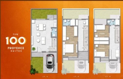 foto denah rumah tipe 100 / 60 B3-7 perumahan PROVENCE SUITES