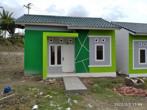 foto tampak rumah tipe 36 perumahan Bukit intan residence tahap 2