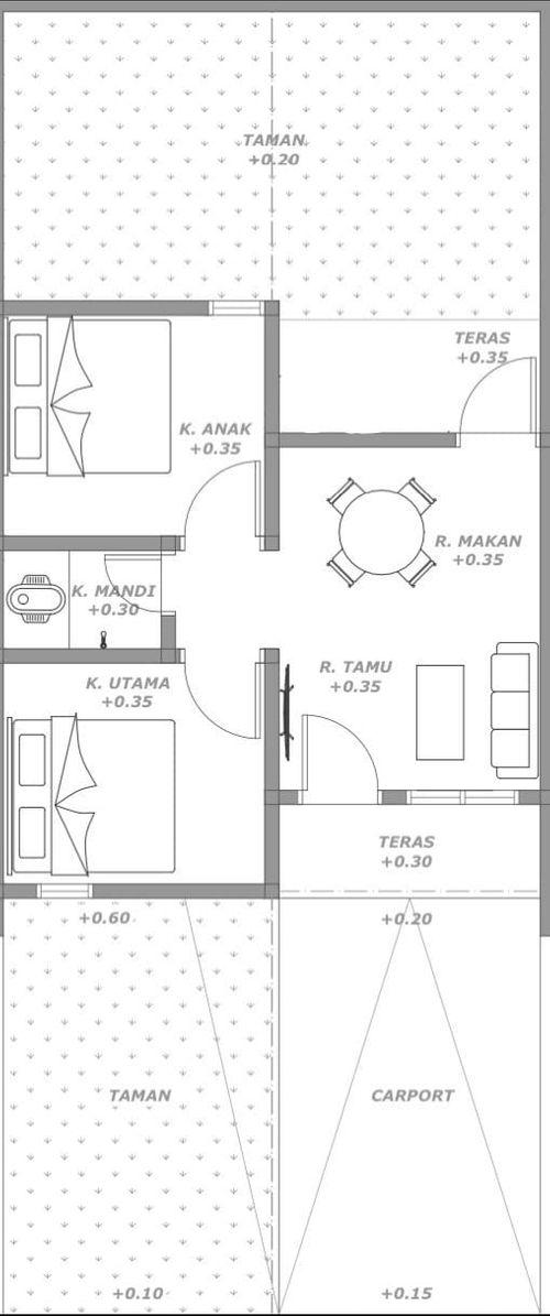 foto denah rumah tipe 36 perumahan Gadang Sejahtera 5 Tahap 4