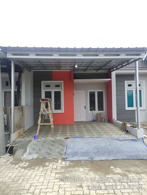 foto tampak rumah tipe 23/72 perumahan VILLA PERMATA HIJAU CLUSTER BERLIAN