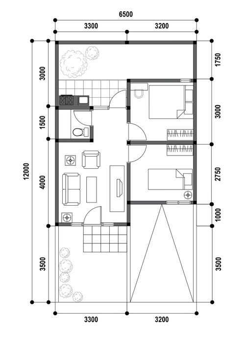 foto denah rumah tipe 40/78 perumahan VILLA PERMATA HIJAU CLUSTER BERLIAN