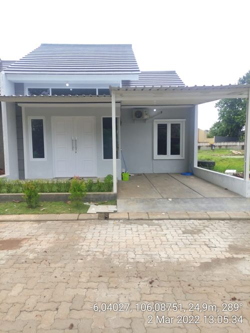 foto tampak rumah tipe 49/80 perumahan VILLA PERMATA HIJAU CLUSTER BERLIAN