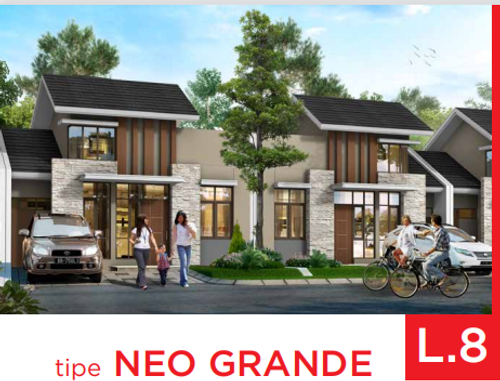 foto tampak rumah tipe NEO GRANDE perumahan CITRA RAYA - CLUSTER VILLAGIO dan RUKO