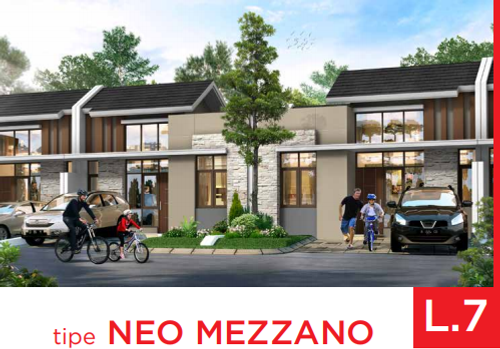 foto tampak rumah tipe NEO MEZZANO perumahan CITRA RAYA - CLUSTER VILLAGIO dan RUKO