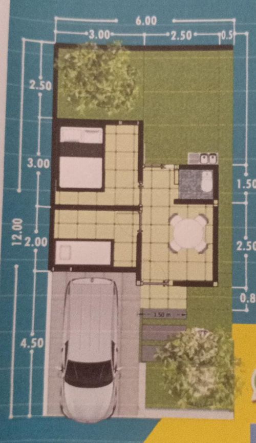 foto denah rumah tipe 28/72 perumahan GRAND AMARYLLIS RESIDENCE