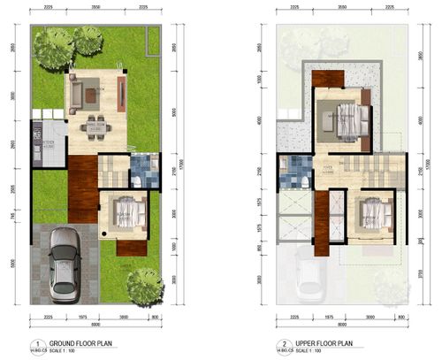 foto denah rumah tipe MANSFIELD perumahan THE TAMAN DAYU