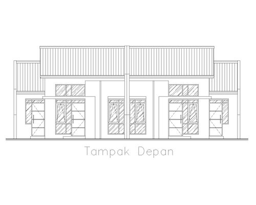 foto tampak rumah tipe 42 CORONILLA perumahan GRAND NUSA INDAH 2