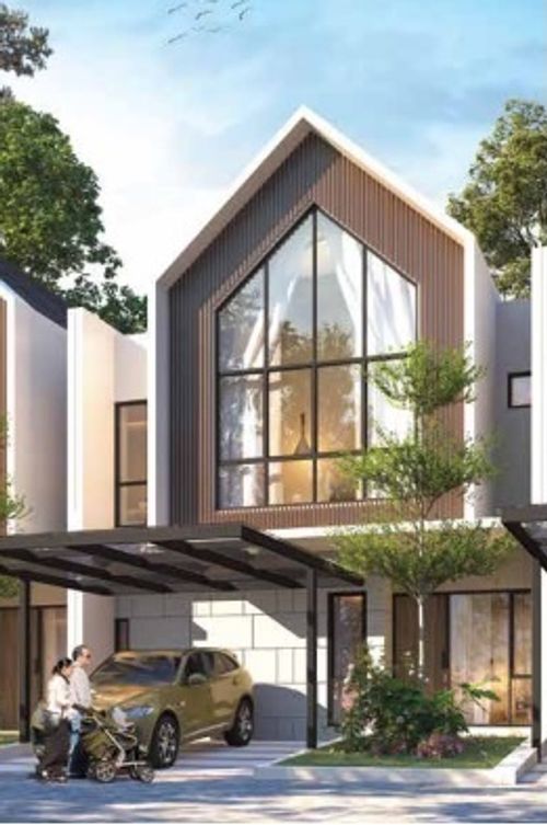 foto tampak rumah tipe ZINNIA perumahan CITRAGARDEN PURI JAKARTA