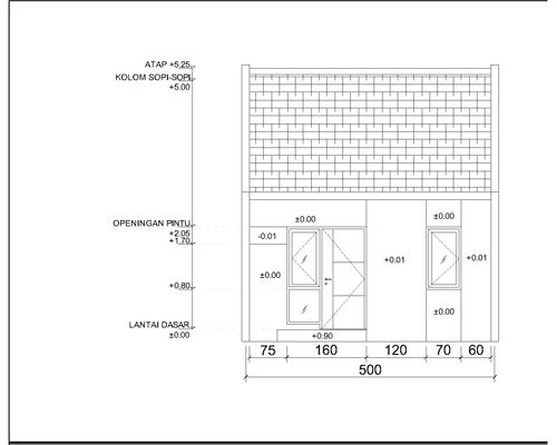 foto tampak rumah tipe New Vento L5 3641 perumahan Cifest Hill