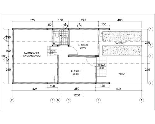 foto denah rumah tipe New Vento L5 3641 perumahan Cifest Hill